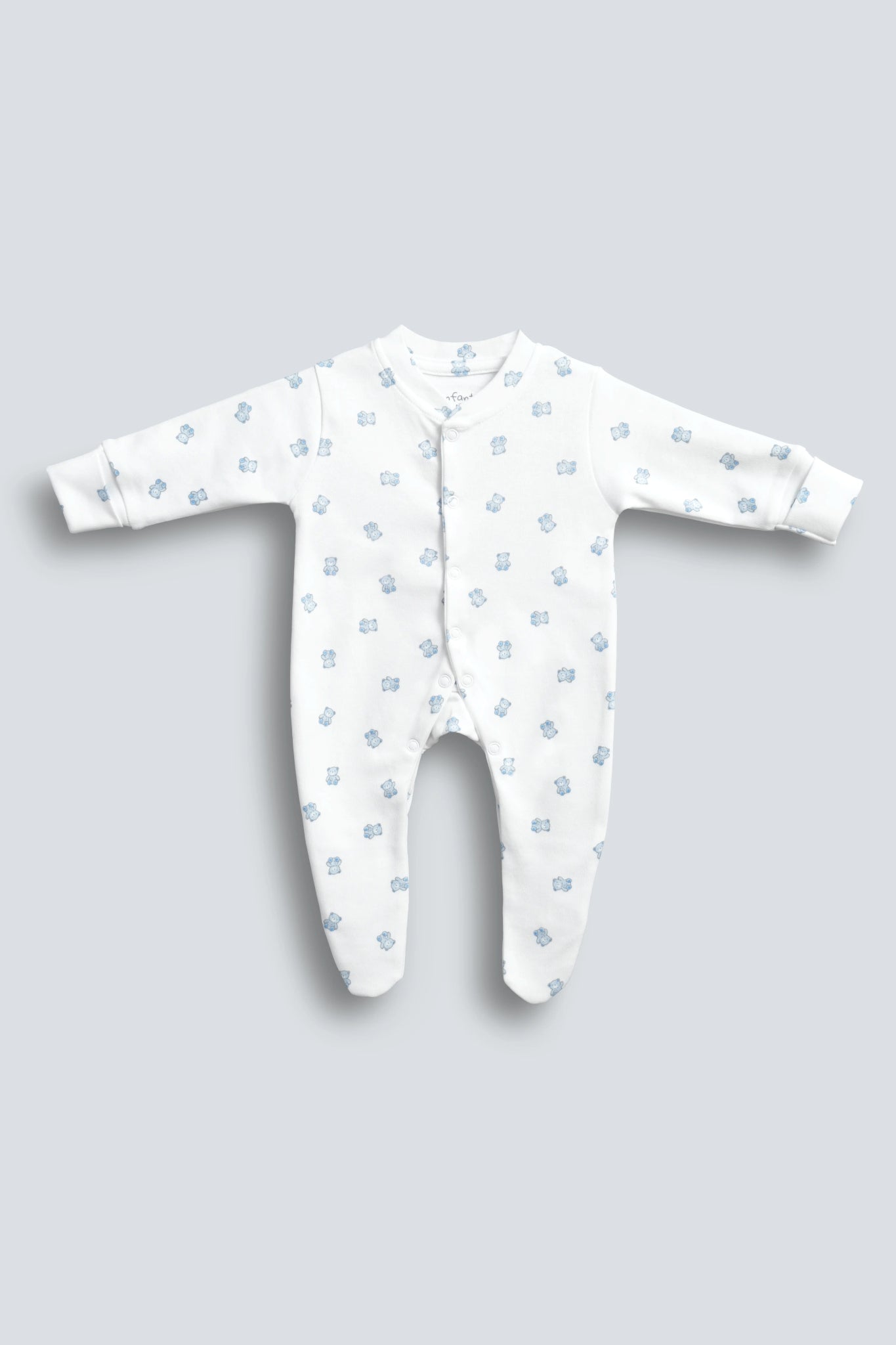 Little Teddy Poppers Sleepsuit