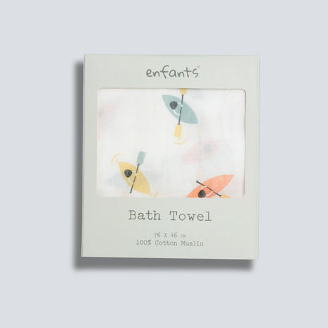 Tiny Sailor Muslin Bath Towel 3 Pcs Pack