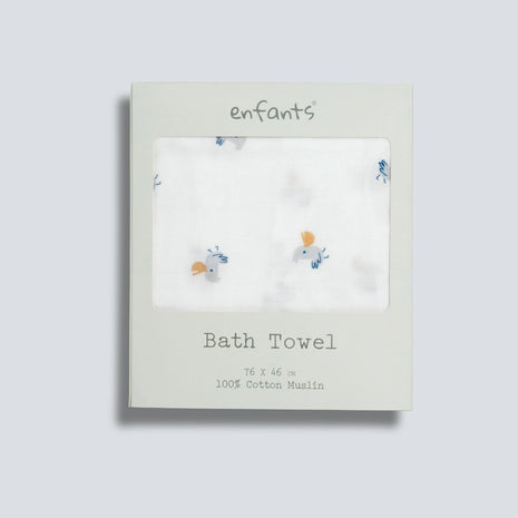Birdie Bath Muslin Bath Towel 3 Pcs Pack