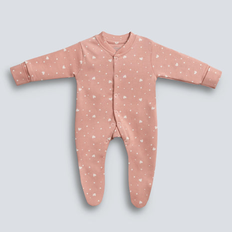 Peachy Stars Sleepsuit