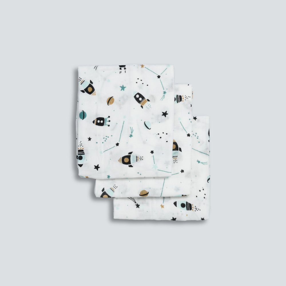 Rocket Ride Muslin Bath Towel