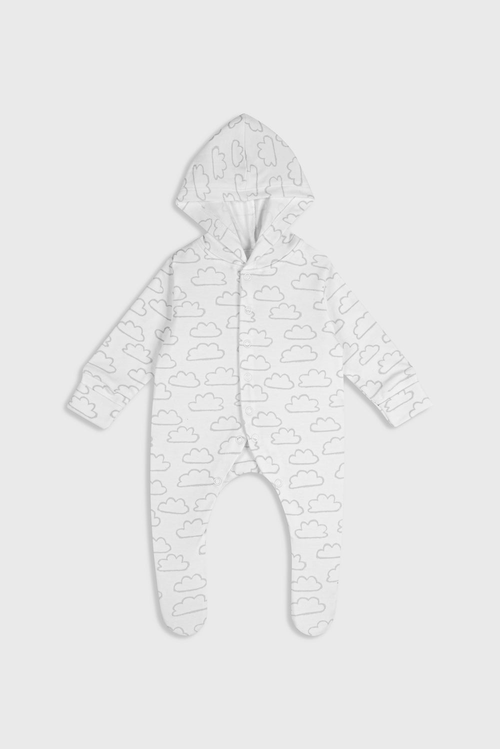 Whispering Clouds (White) - Baby Jumpsuit