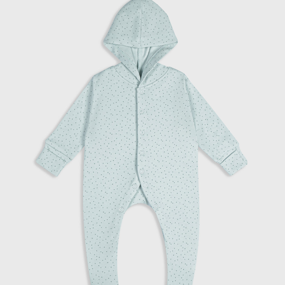 Whimsical Dots (Light Teal) - Baby Jumpsuit