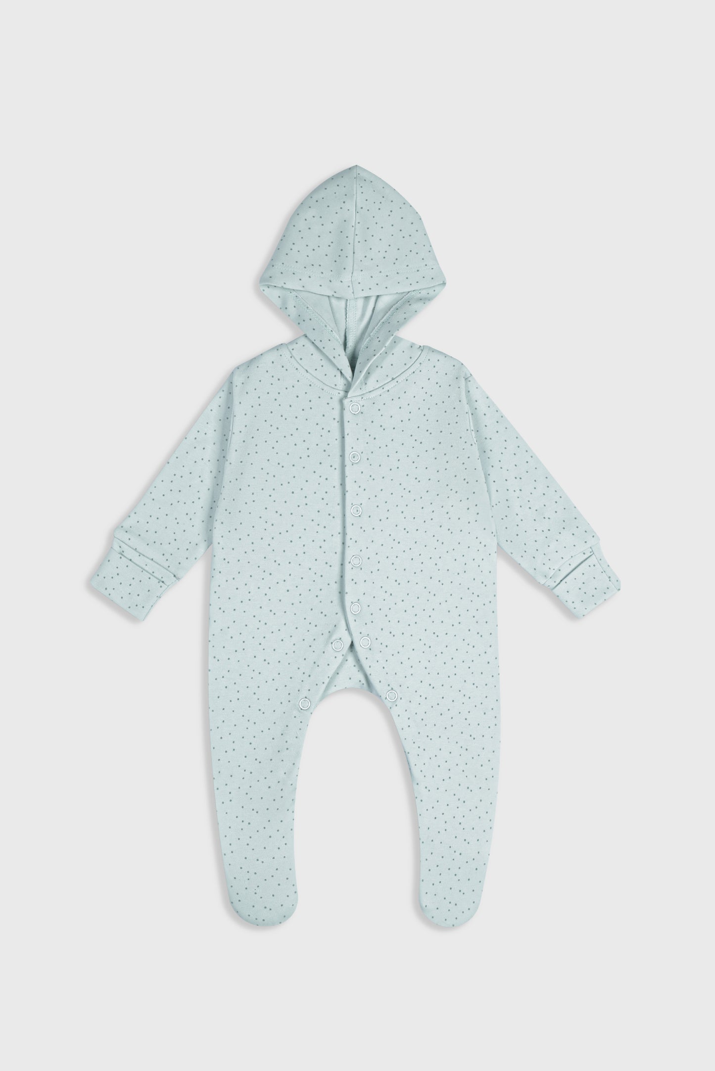 Whimsical Dots (Light Teal) - Baby Jumpsuit