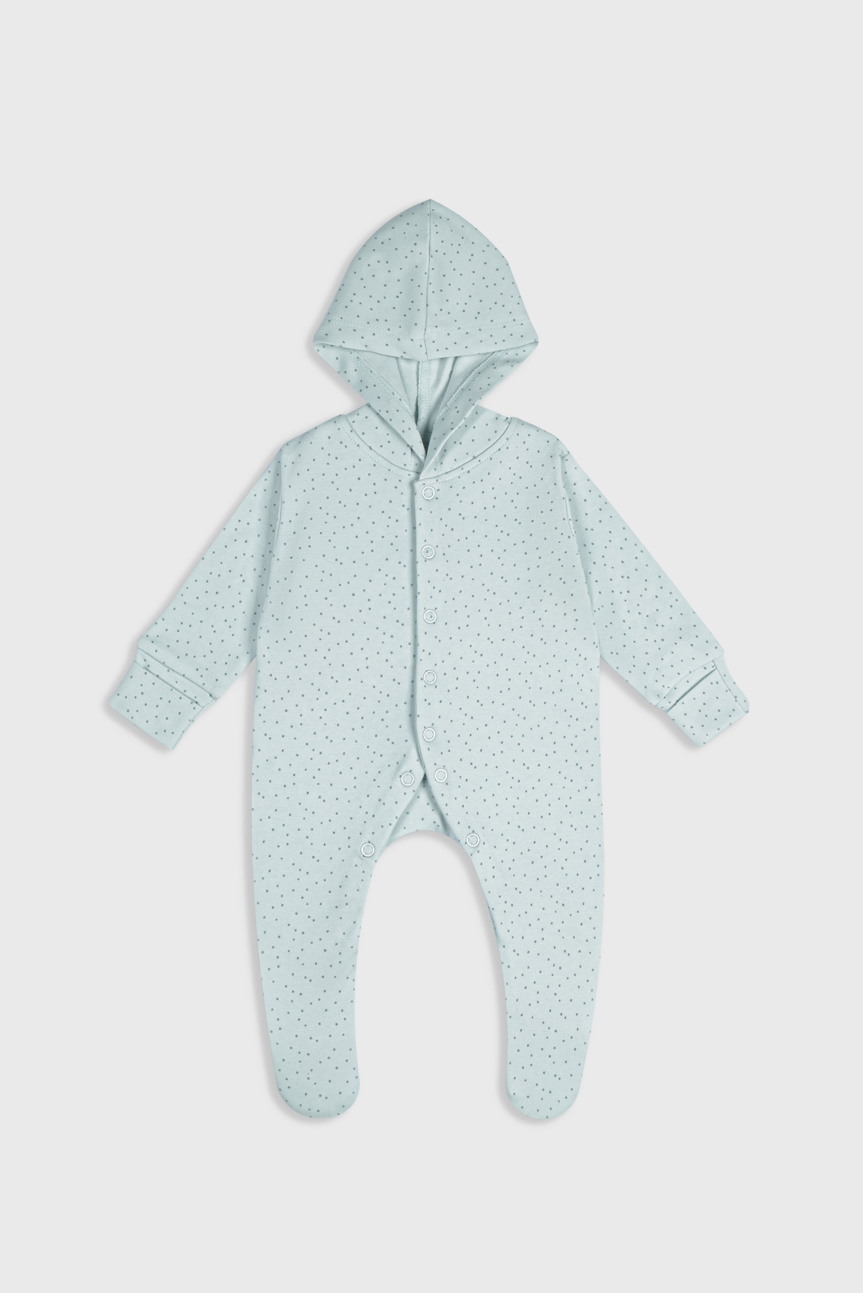 Whimsical Dots (Light Teal) - Baby Jumpsuit