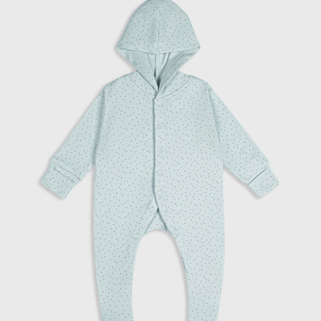 Whimsical Dots (Light Teal) - Baby Jumpsuit
