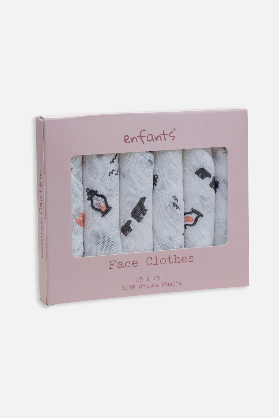 Tiny Tots Face Cloths 6 Pcs Pack