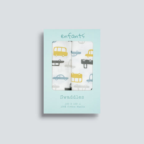 Rush Hour Swaddle 2 Pcs Pack