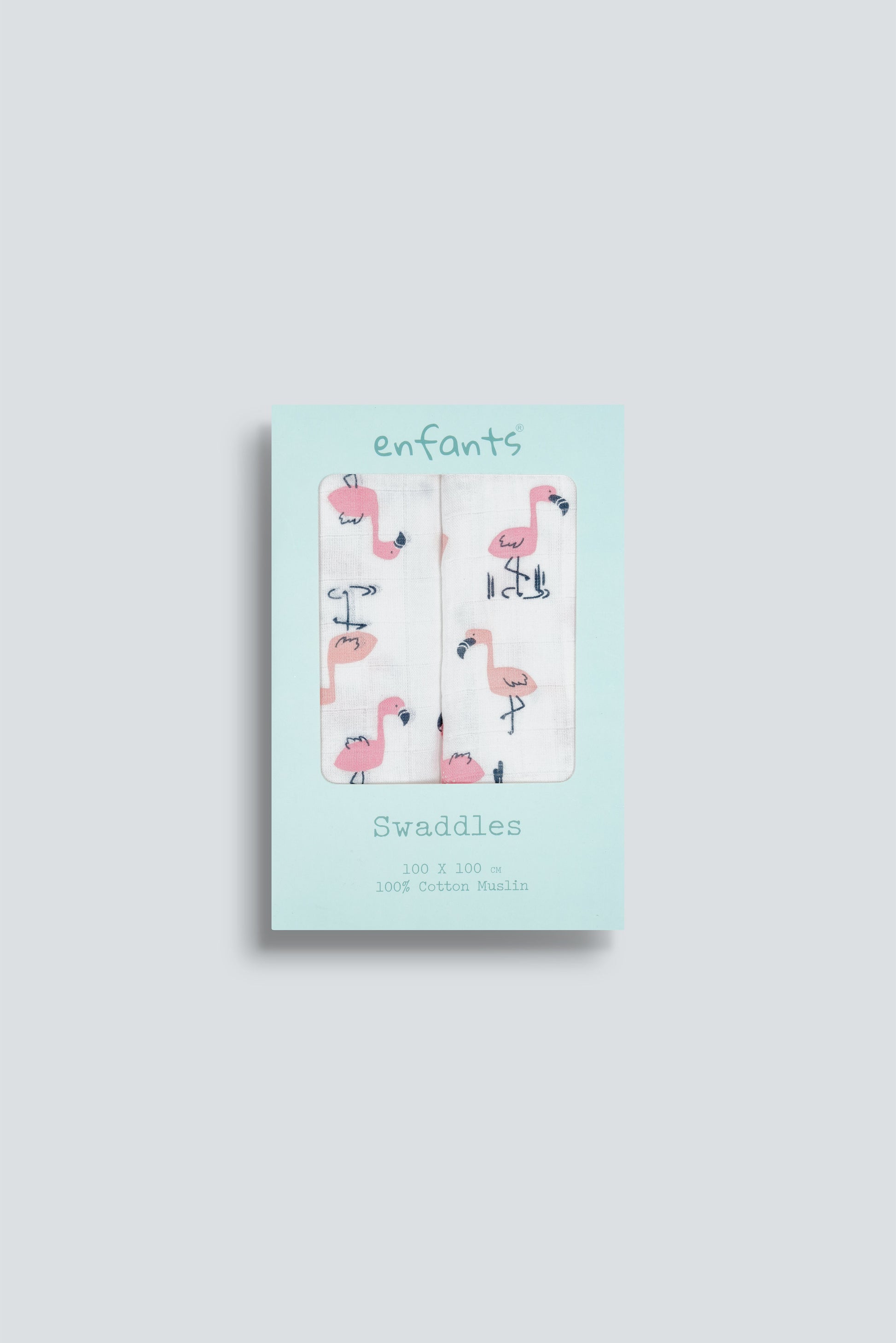Flamingo Float Swaddle 2 Pcs Pack