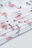 Flamingo Float Face Clothes 6 Pcs Pack