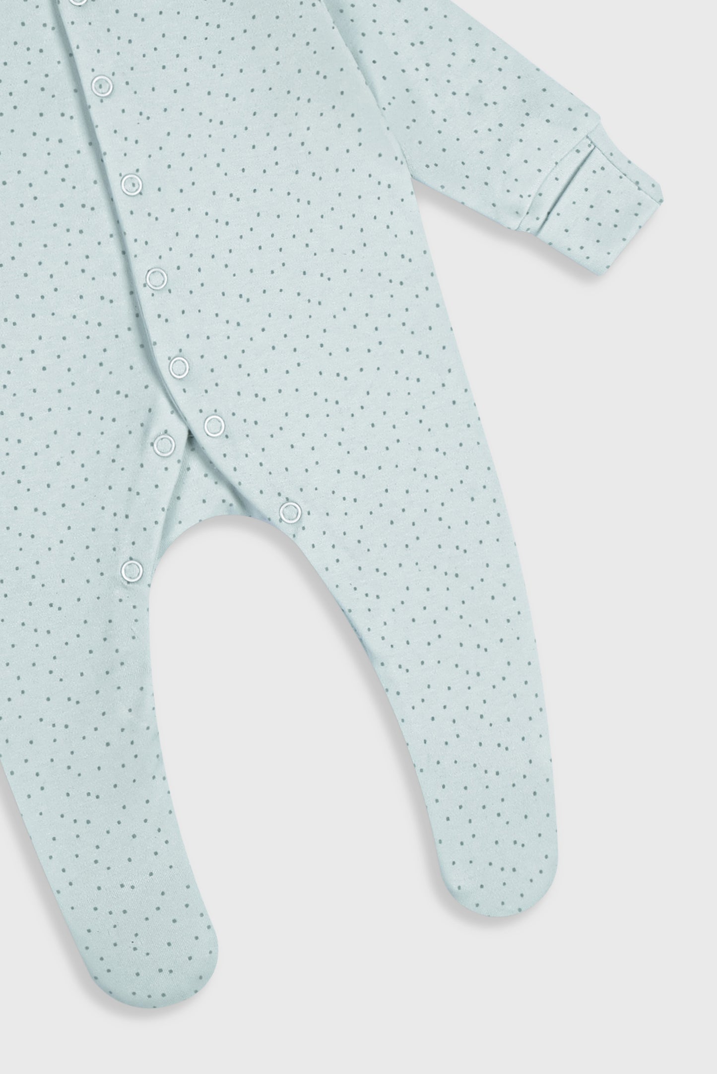 Whimsical Dots (Light Teal) - Baby Jumpsuit