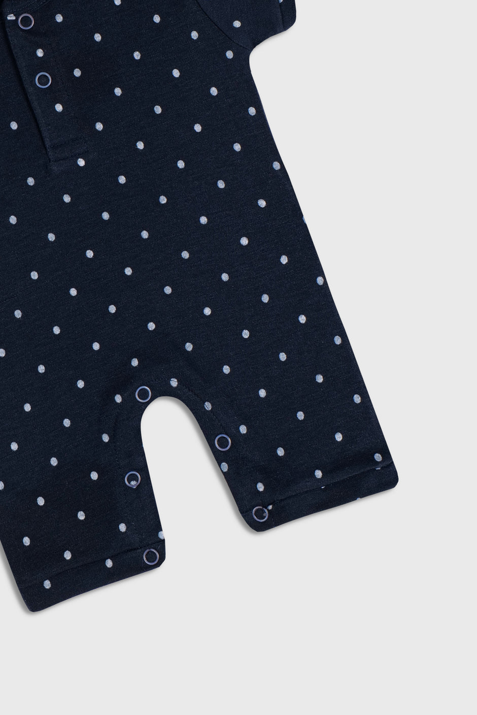 Playful Polka Dot (Navy Blue & White) - Romper