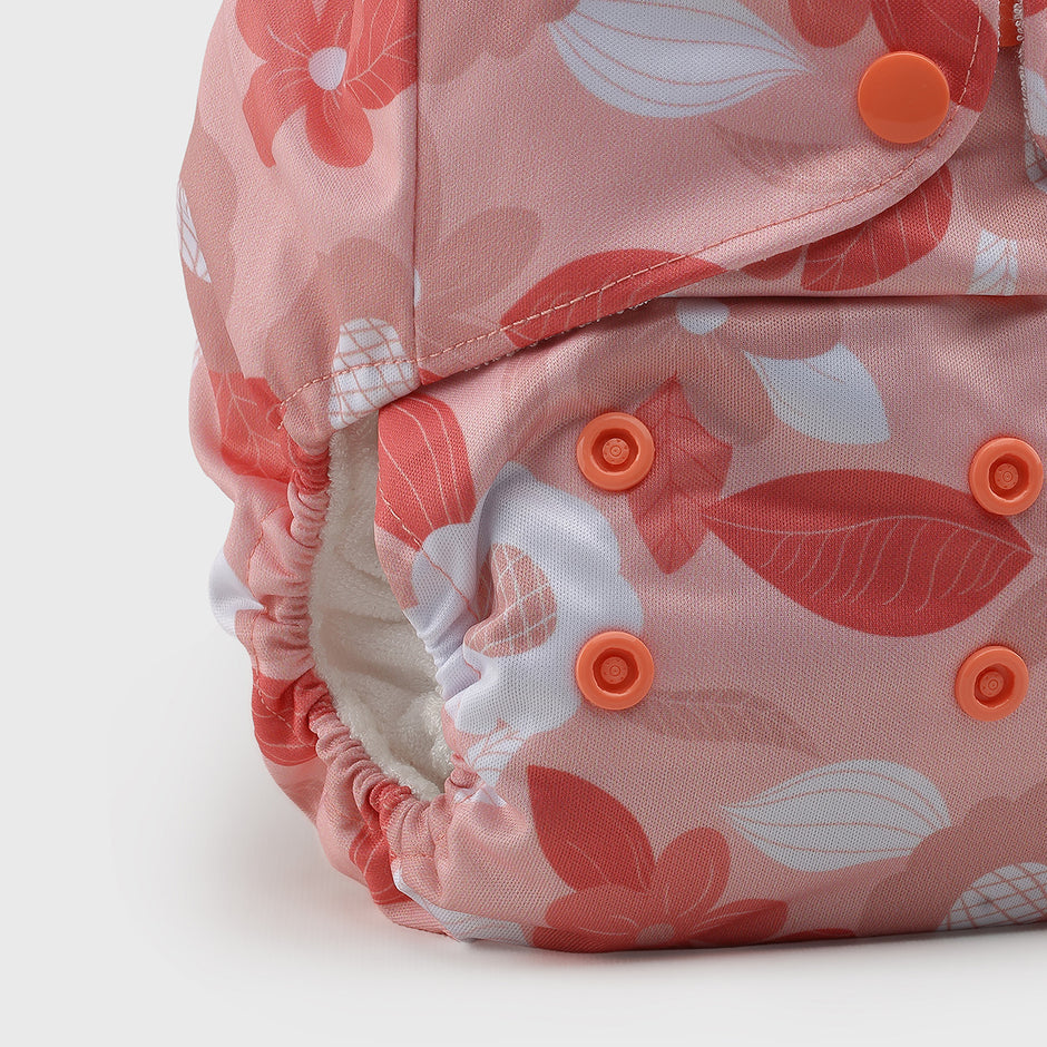 Coral Garden Natural Bamboo Reusable Diaper