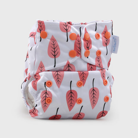 Cherry Fall Natural Bamboo Reusable Diaper