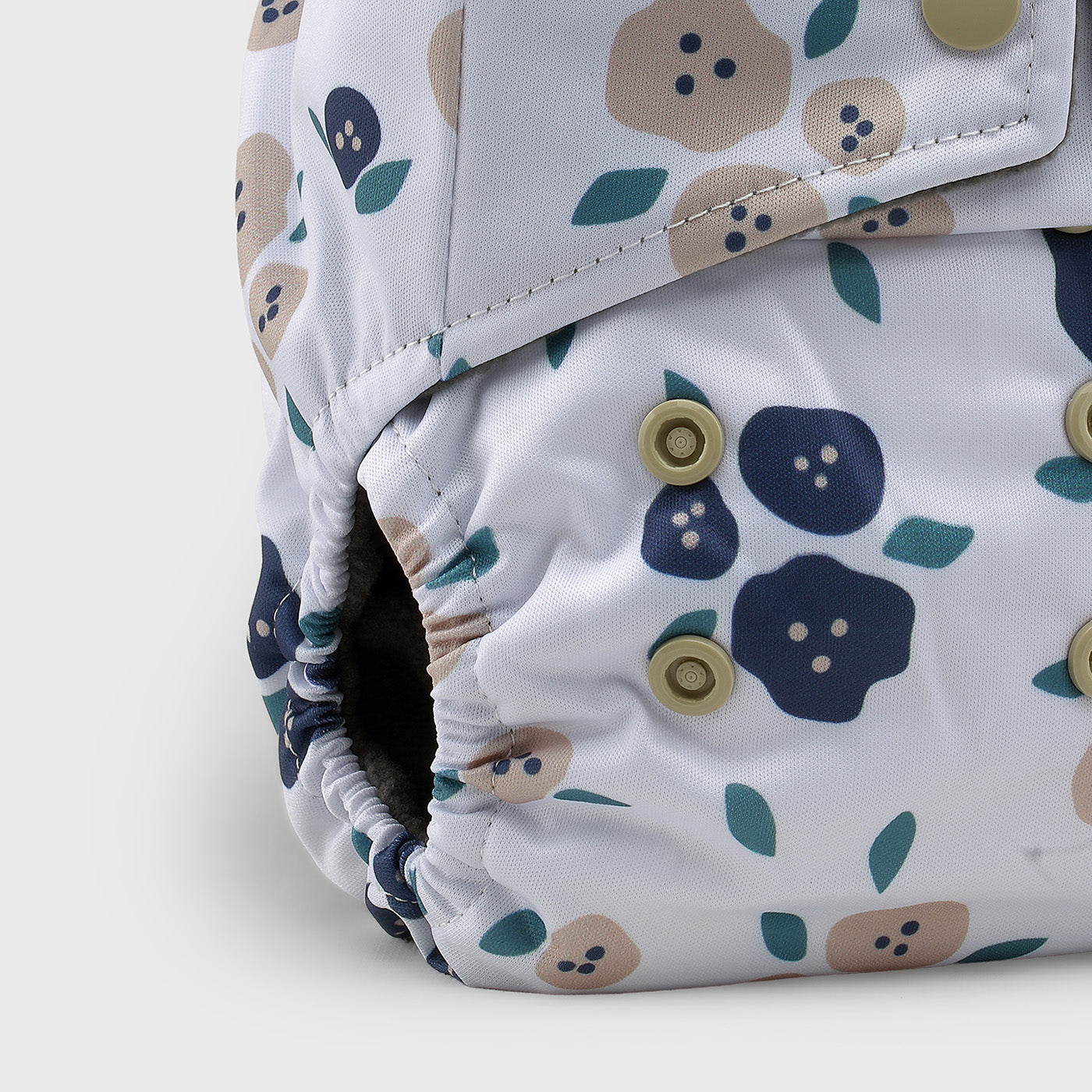 Calm Garden Grey Polar Fleece Reusable Diaper