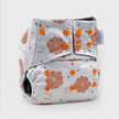 Rustic Rose Grey Polar Fleece Reusable Diaper