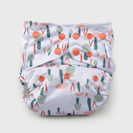 Misty Mushroom Natural Bamboo Reusable Diaper