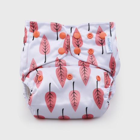 Cherry Fall Natural Bamboo Reusable Diaper