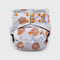 Rustic Rose Grey Polar Fleece Reusable Diaper