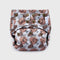 Terracitta Vine Grey Polar Fleece Reusable Diaper