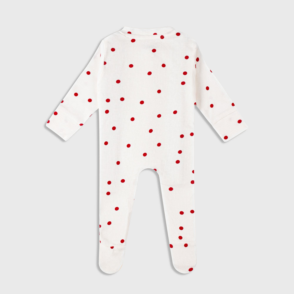 
                      
                        Playful Polka Dot (White & Red) - Sleep Suit
                      
                    