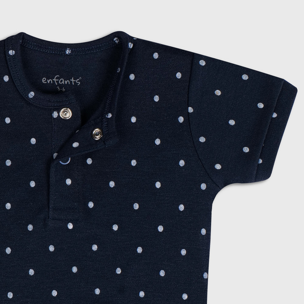 
                      
                        Playful Polka Dot (Navy Blue & White) - Romper
                      
                    