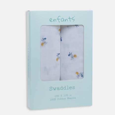 Birdie Pals Swaddle 2 Pcs Pack