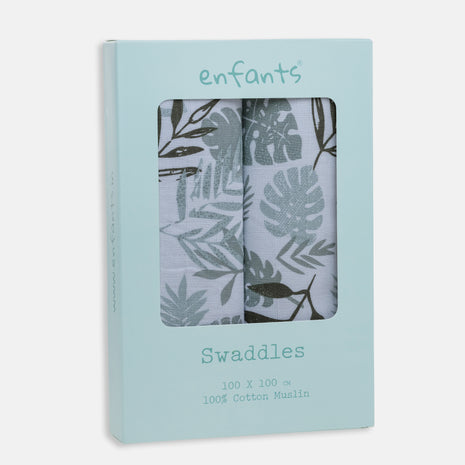 Leafy Snug Swaddle 2 Pcs Pack