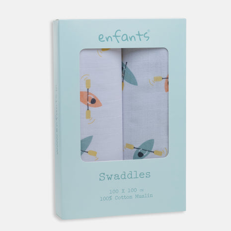 Sail Away Swaddle 2 Pcs Pack