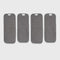 Enfants Microfiber Solid Reusable Diaper Inserts Pack of 4 - Grey Polar Fleece