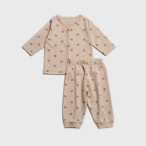 Teddy Hugs Interlock Cotton Pyjama Co-ord Set