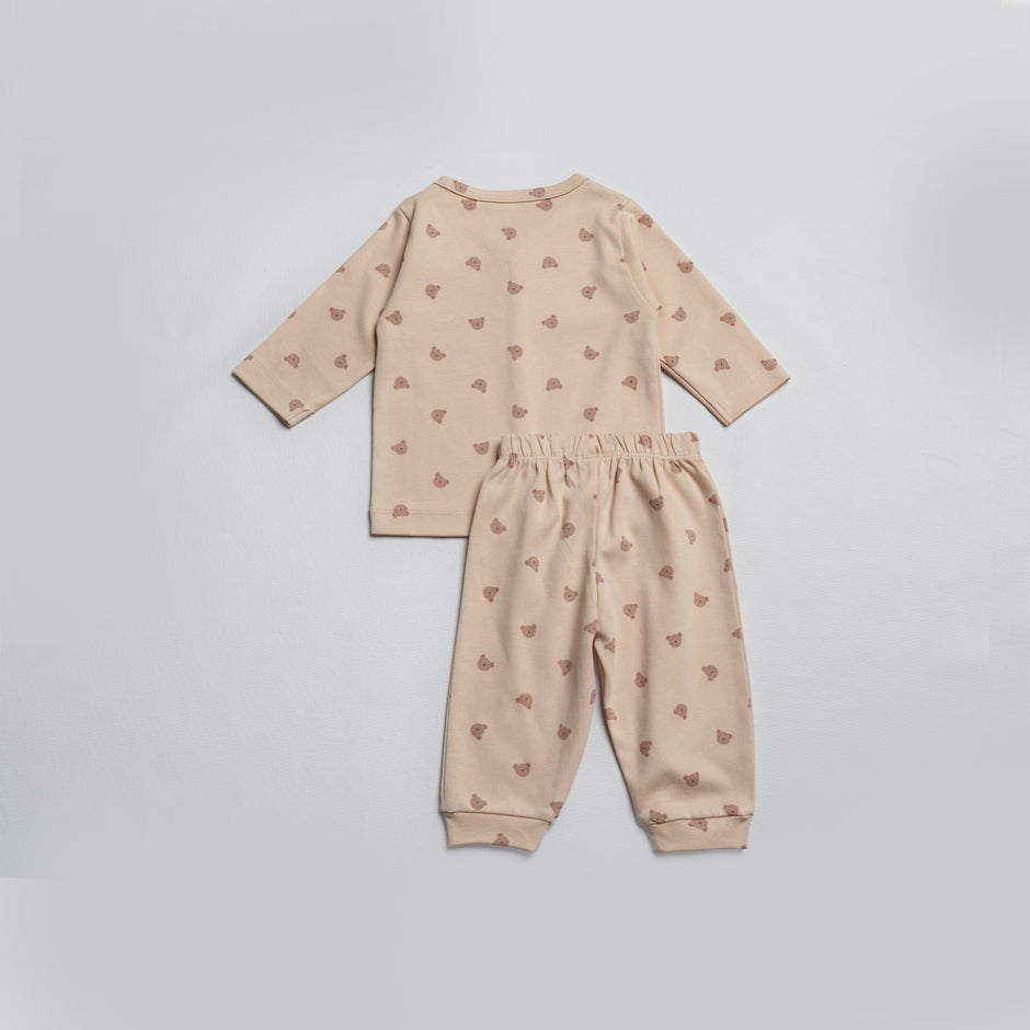 Teddy Hugs Interlock Cotton Pyjama Co-ord Set