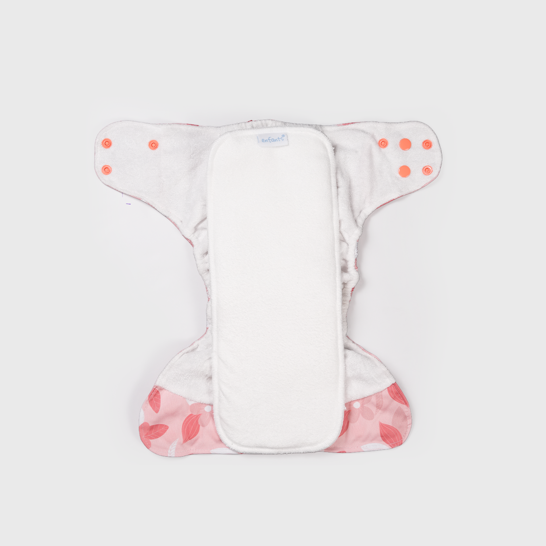 Coral Garden Natural Bamboo Reusable Diaper