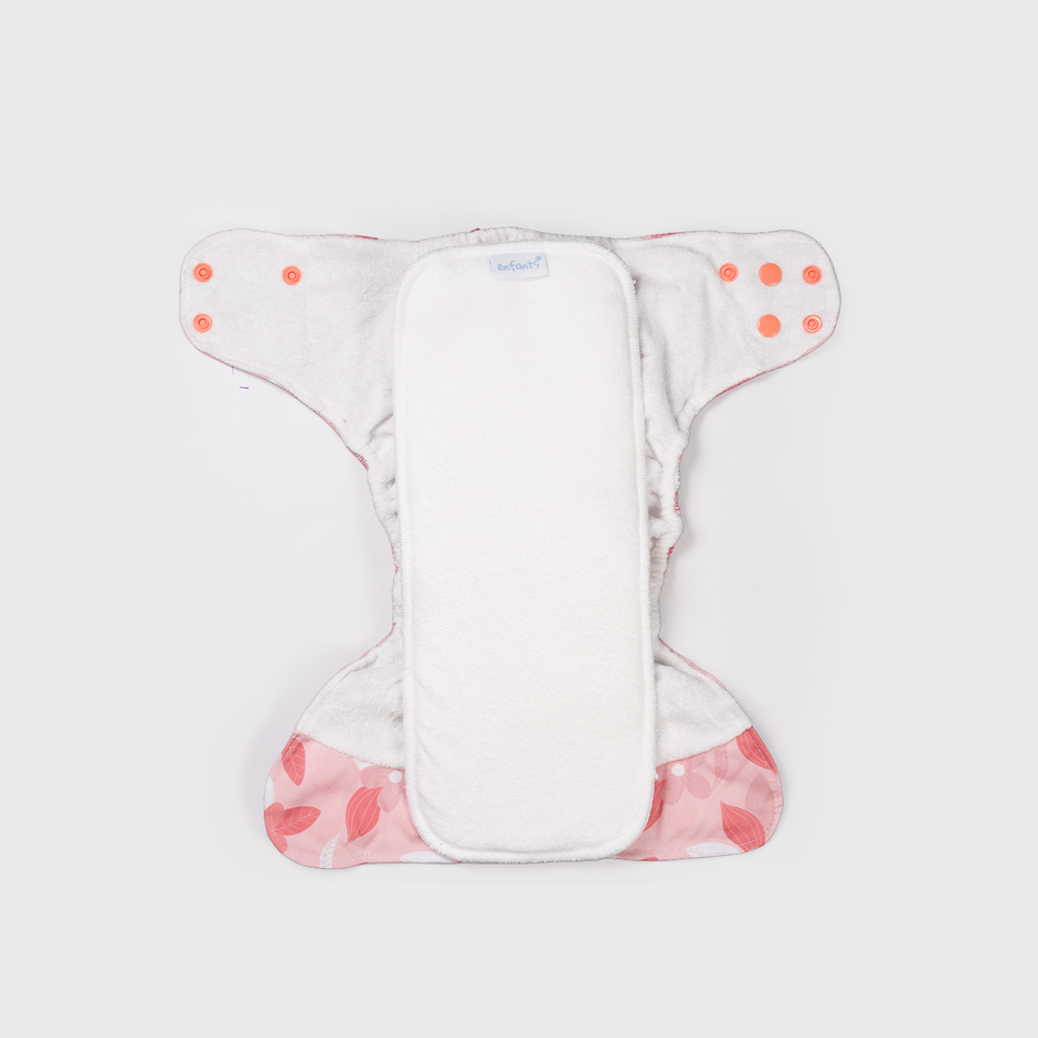 Coral Garden Natural Bamboo Reusable Diaper