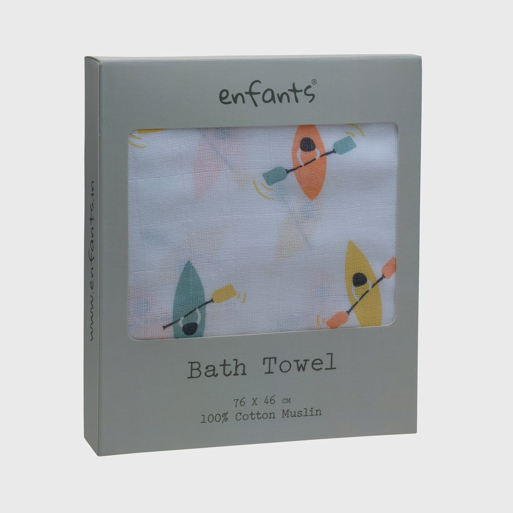 Tiny Sailor Muslin Bath Towel