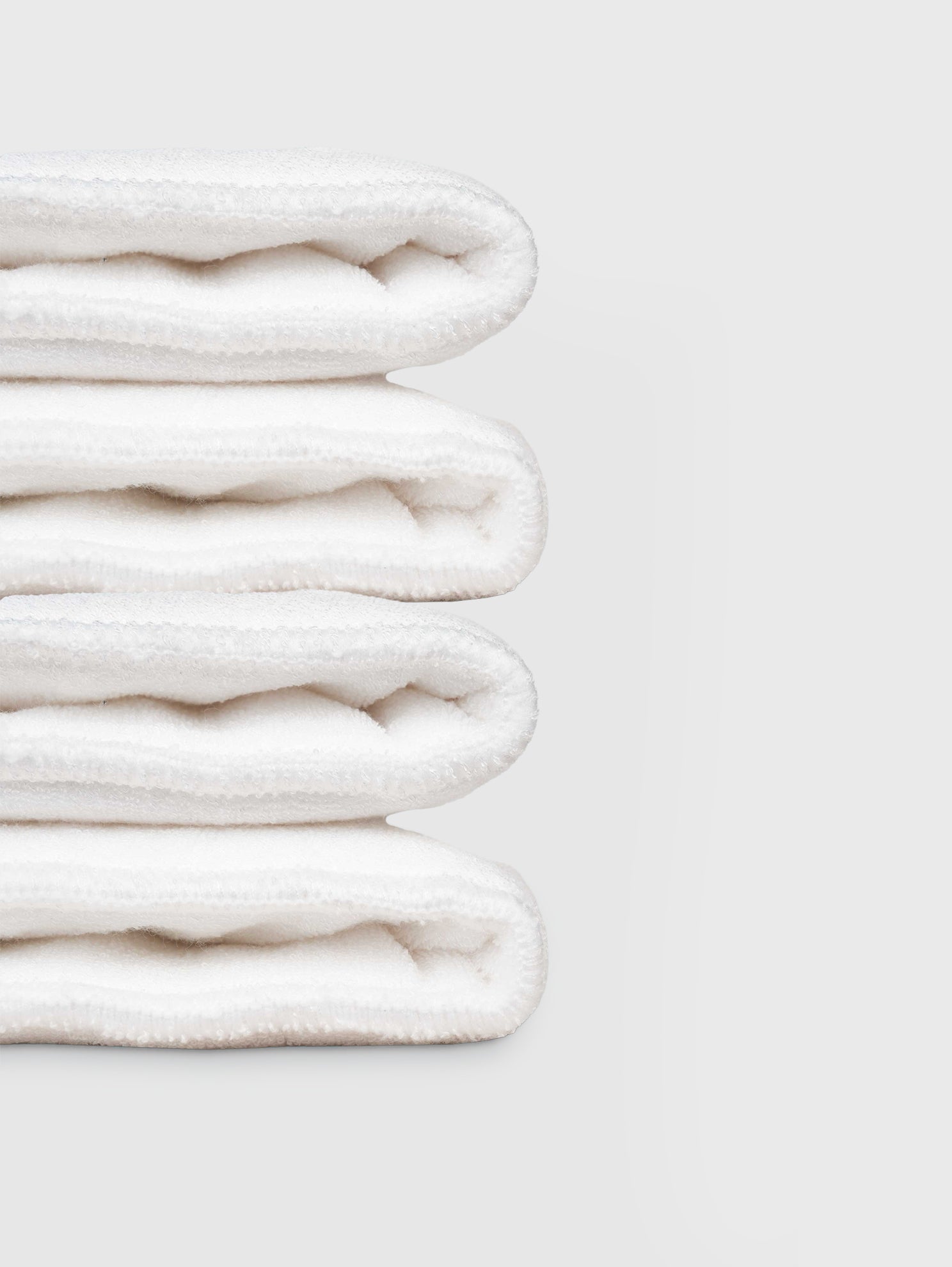 Enfants Bamboo Microfibre Solid Reusable Diaper Inserts Pack of 4 - White