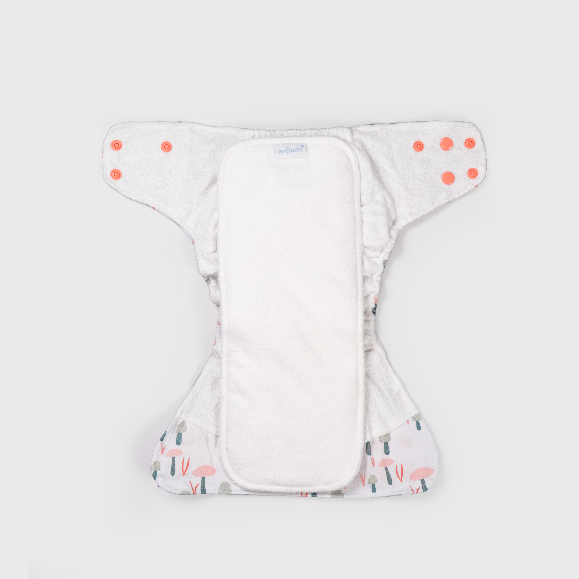 Misty Mushroom Natural Bamboo Reusable Diaper