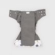 Sleepy Skies Grey Polar Fleece Reusable Diaper