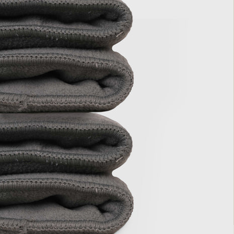Enfants Microfiber Solid Reusable Diaper Inserts Pack of 4 - Grey Polar Fleece